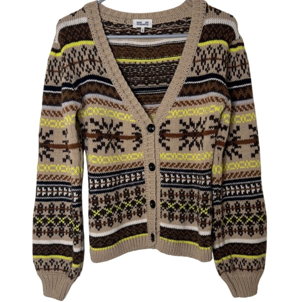Baum und Pferdgarten Fair Isle Wool Alpaca Cardigan XS Nordic Knit
